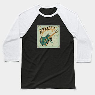 Rockabilly Guitar Baseball T-Shirt